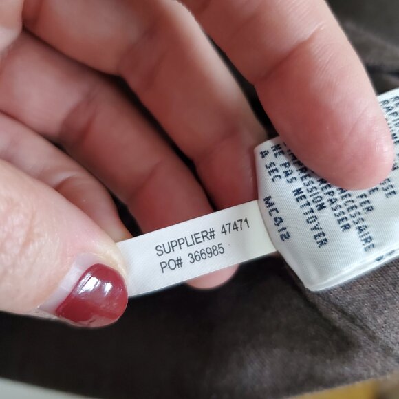 POLO RALPH LAUREN Shawl-Collar Pullover Sweatshirt Elbow Patch Brown Women's XL - Picture 11 of 13